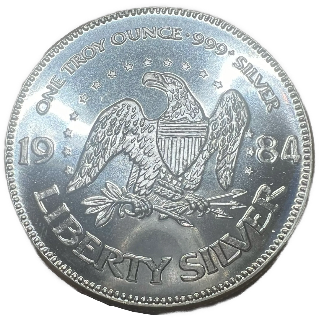20oz .999Ag i tube 1984 Liberty Silver USA