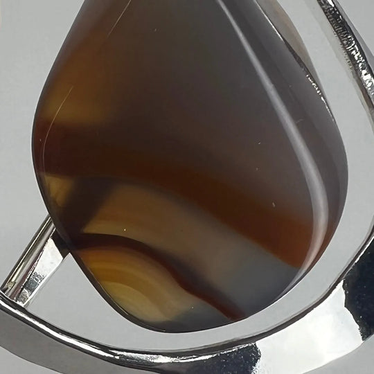 925s brosje m/stein 55x45mm Tone Vigeland