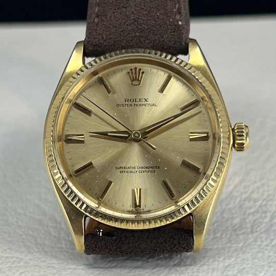 Rolex Oyster Perpetual 34 1963 14K Gold