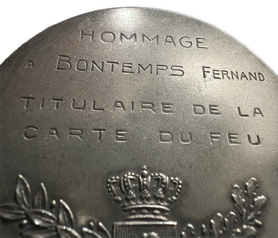 Slaget ved Yser 1914 1.verdenskrig Belgisk minnemedalje i sølvforgylt kobber