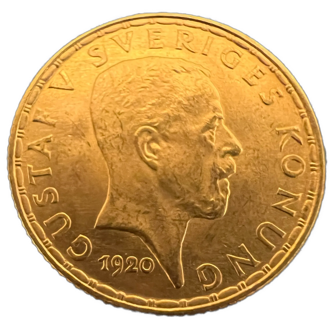 2.24g .900Au (SPOT) 5Kr 1920 Sverige
