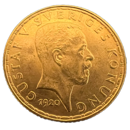 2.24g .900Au (SPOT) 5Kr 1920 Sverige