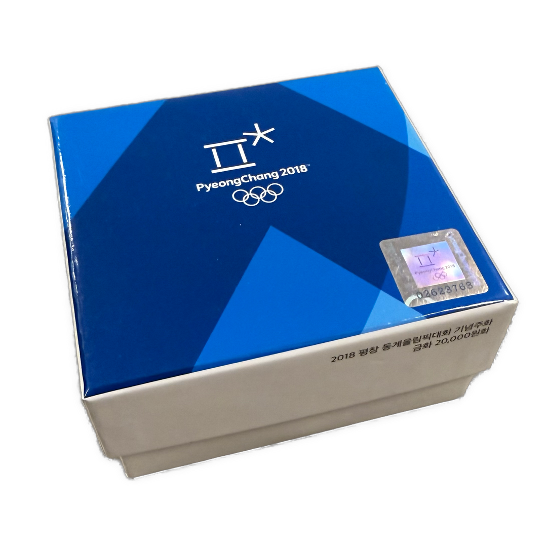 1/2oz .999Au (Spot+2%) 20,000 Won 2018 PyeongChang Winter Olympics