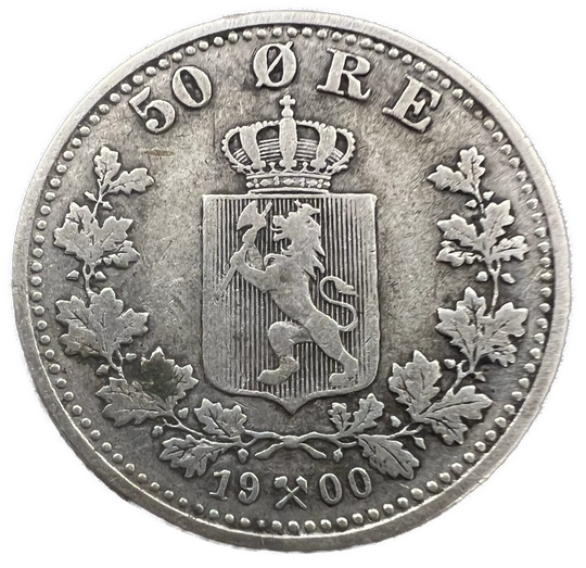50 Øre 1900 Kv.1 (flekker)