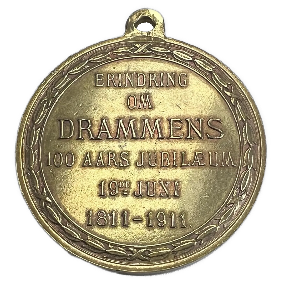 Drammens 100års jubileum 1911 medalje