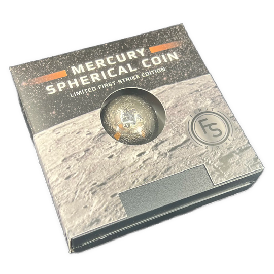 1oz .999Ag Mercury Spherical Coin $5 Barbados