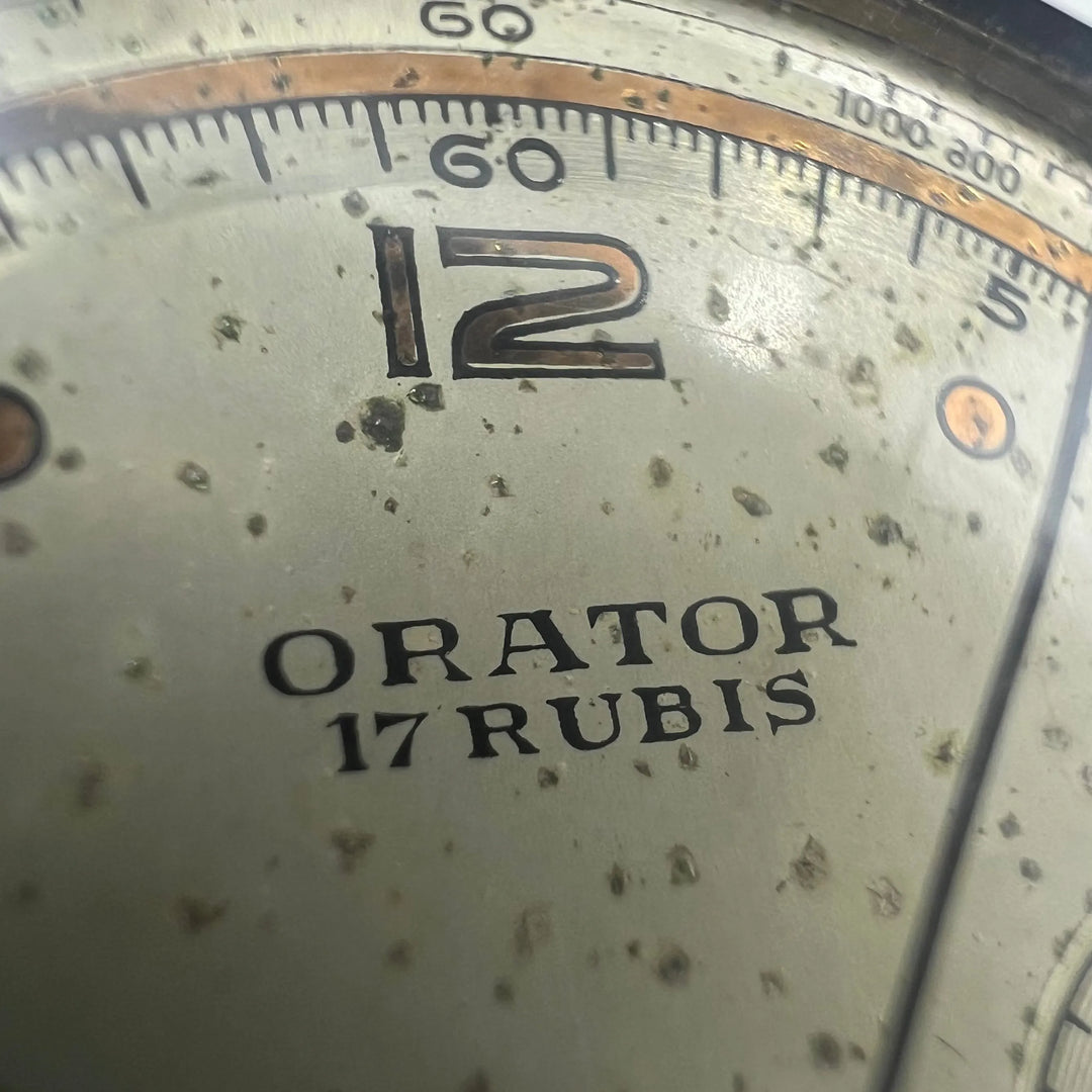 Orator Chronograph 18K gull c.1960