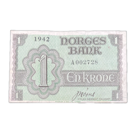 1 Kr 1942 A 002728 London God Kv.1