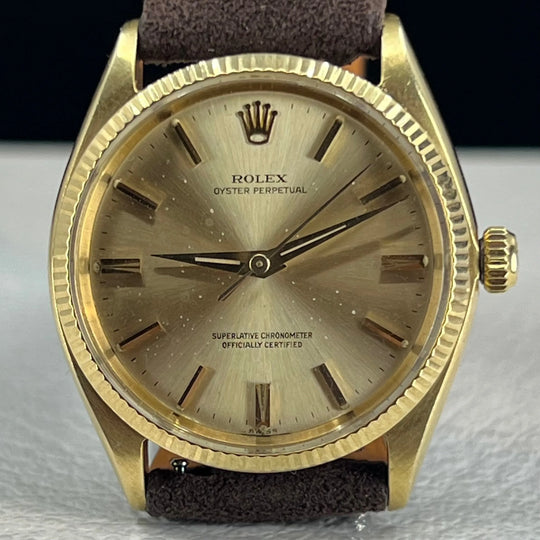Rolex Oyster Perpetual 34 1963 14K Gold