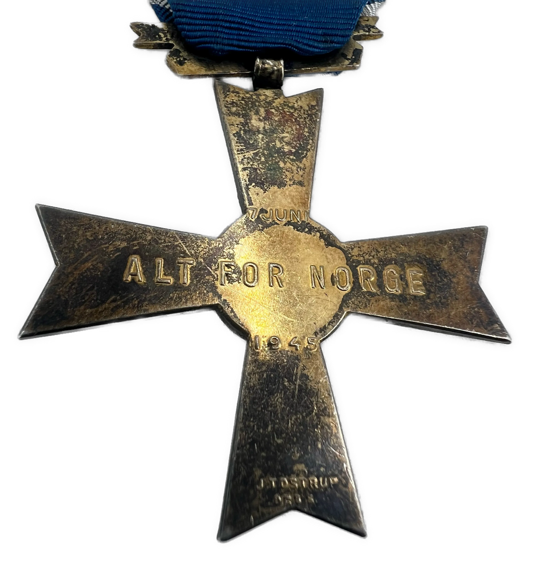 Frihetskorset Haakon VII J. Tostrup 925s