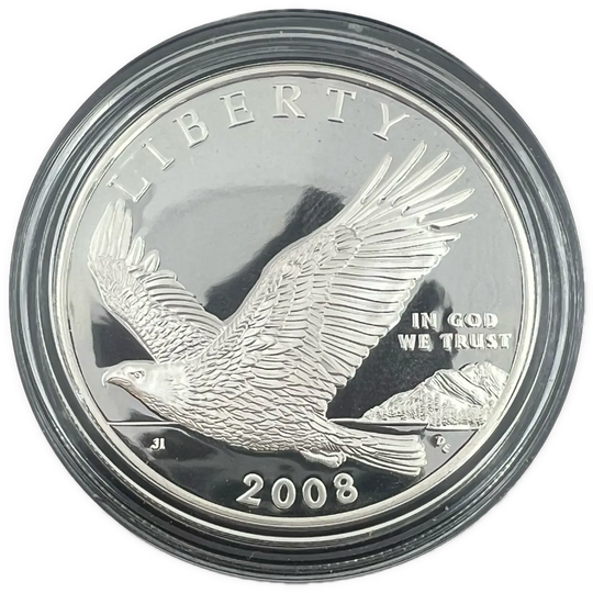 26.7g .900Ag (SPOT+2%) $1 2008 Bald Eagle Commemorative Coin Program