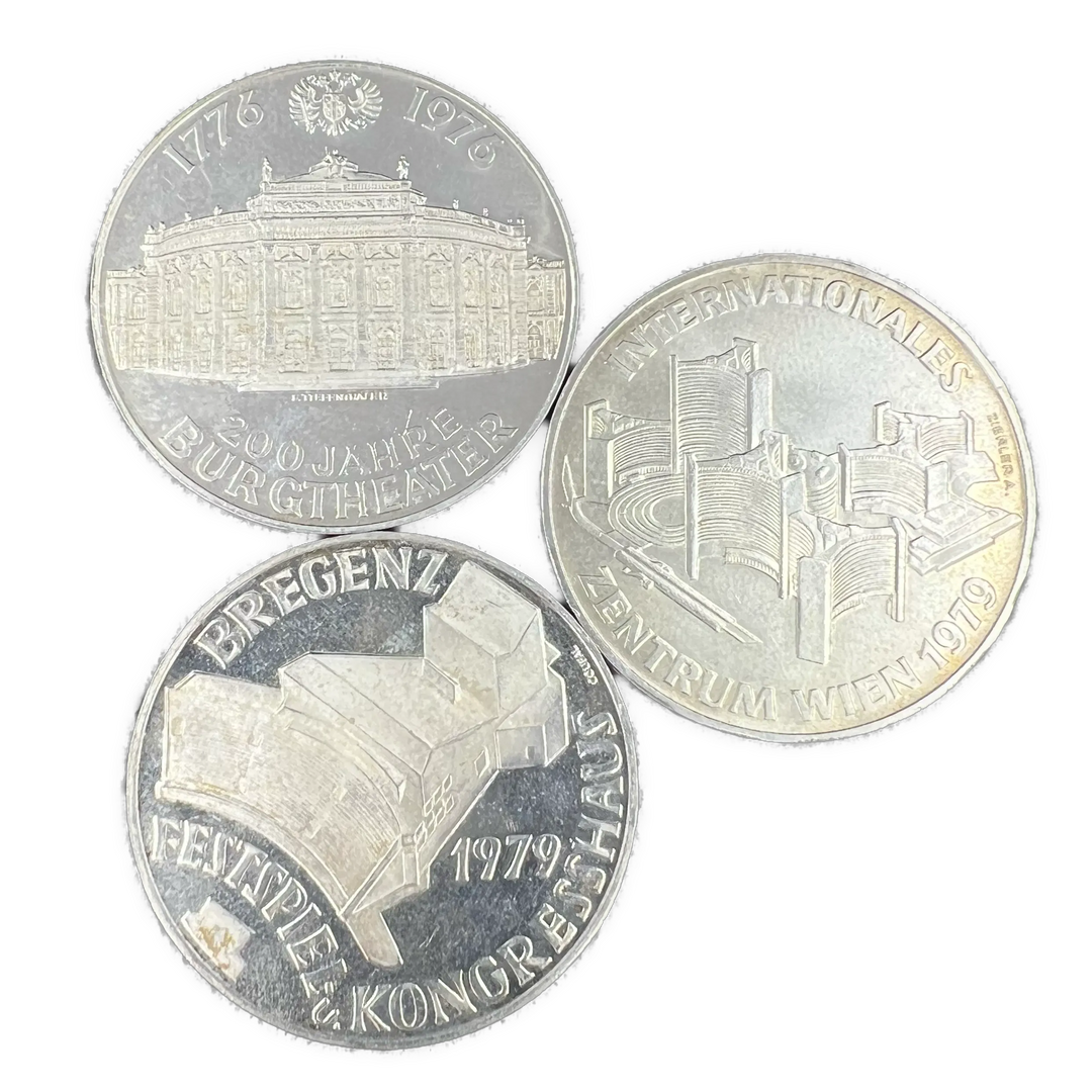 71.4g .925Ag (SPOT) 3x100 Schilling Østerrike 1976-79