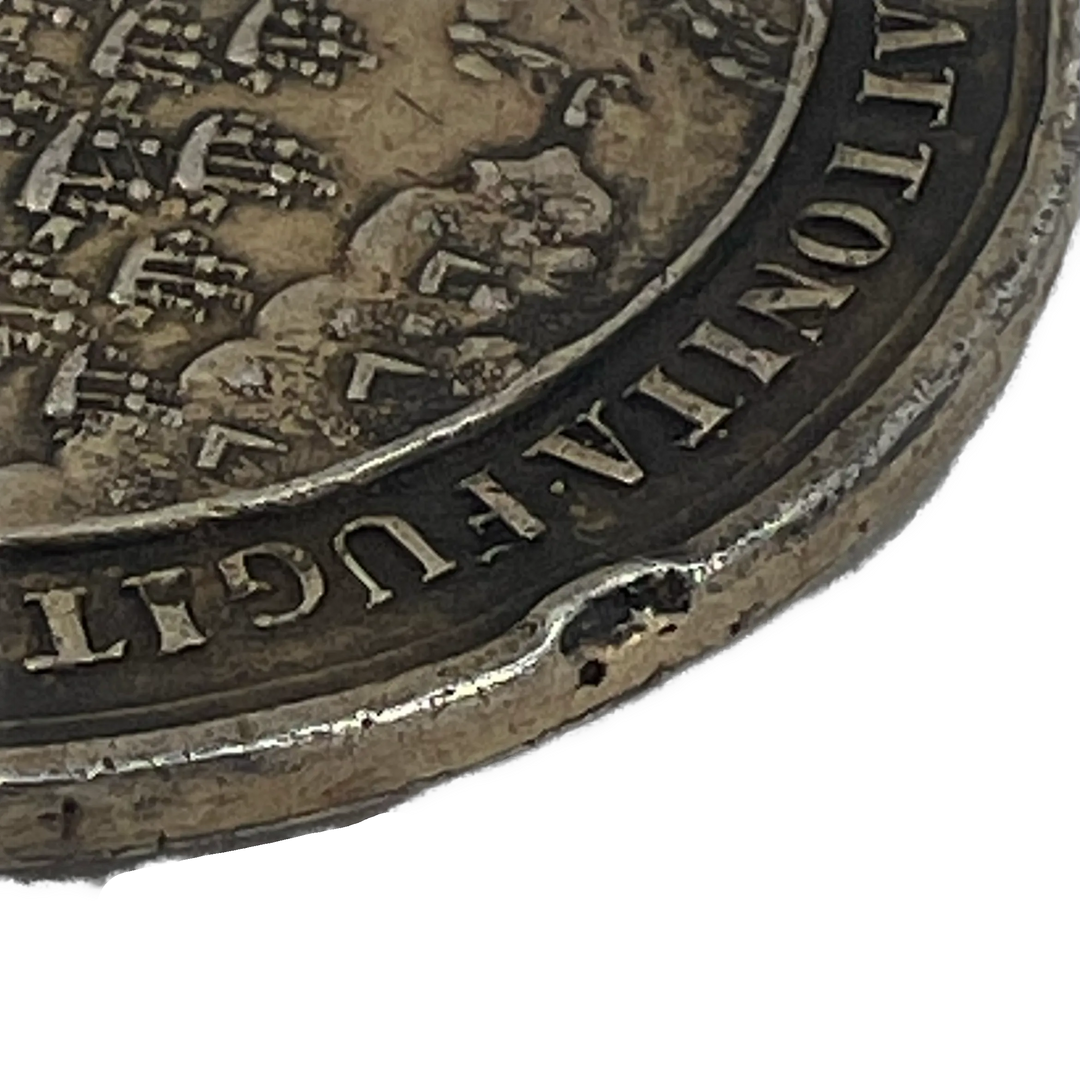 Slaget i Køge Bugt 1710 medalje i sølv av Peter Berg