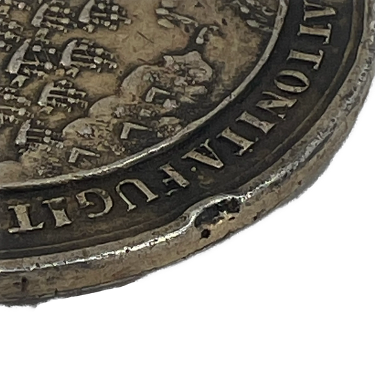 Slaget i Køge Bugt 1710 medalje i sølv av Peter Berg