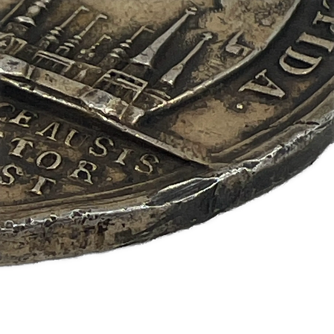 Slaget i Køge Bugt 1710 medalje i sølv av Peter Berg