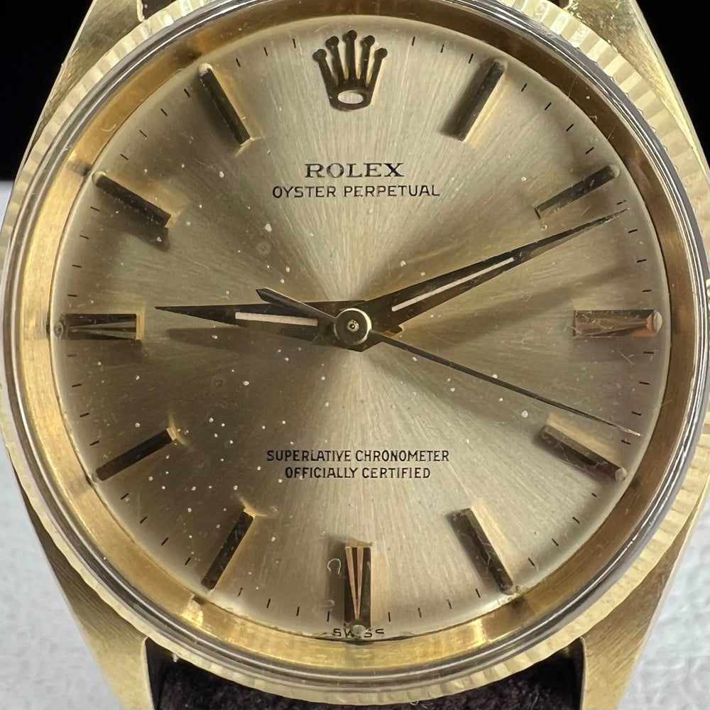 Rolex Oyster Perpetual 34 1963 14K Gold