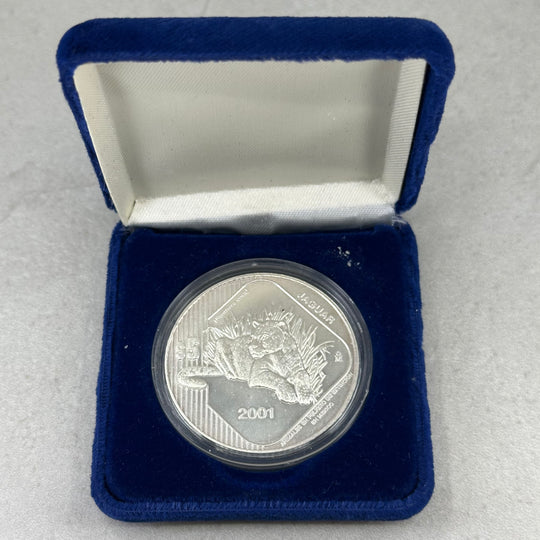 1oz .999Ag 5 pesos 2001(Casa de Mondeo de Mexico)(Animales en Peligro)