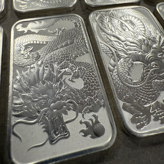 9oz .999Ag 1 Dollar Australia 2021-22 «Year of the Dragon»