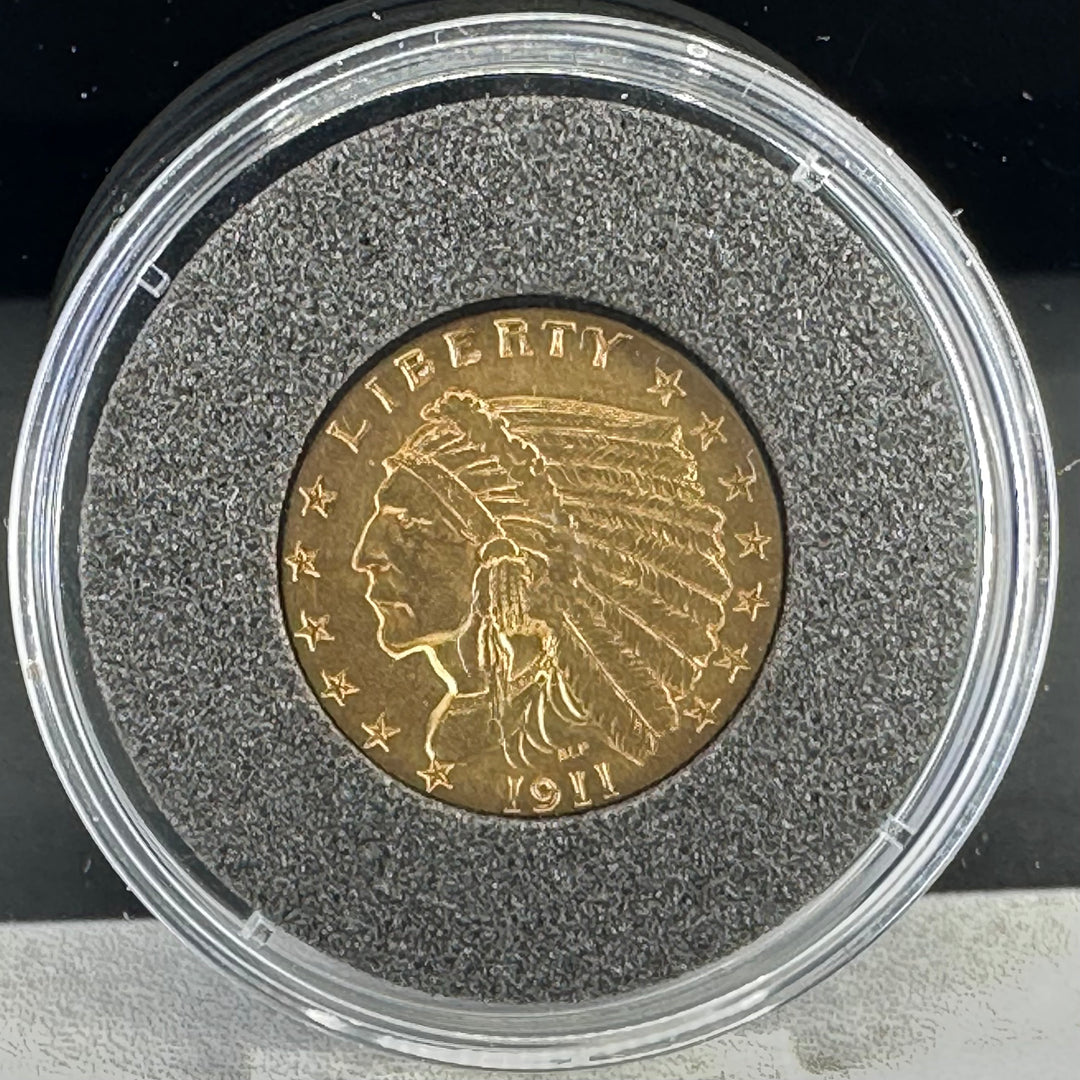 4,18g .900Au $2 1/2USA Indian Head 1911