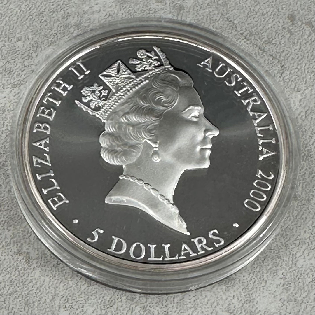 1oz .999Ag $5 Australia Sydney OL 2000(Diverse Motiver)