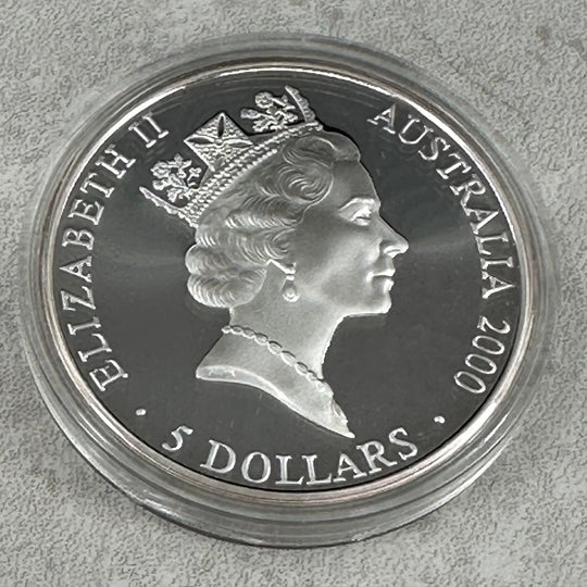 1oz .999Ag $5 Australia Sydney OL 2000(Diverse Motiver)