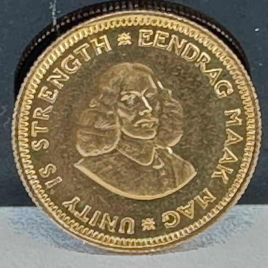 3,99g .917Au 1Rand Sør Afrika 1966