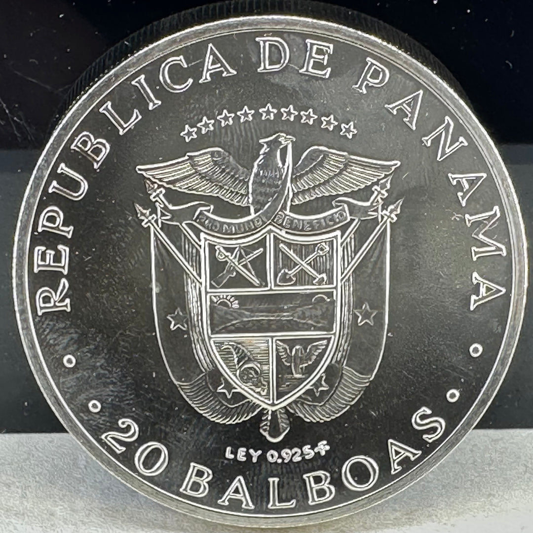 129,6g .925Ag 20Balboas Panama 1971