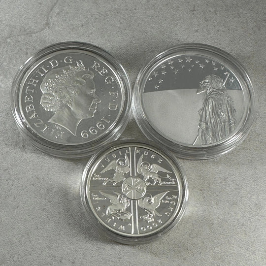 65.4g .999Ag Net (SPOT) 3stk Millennium Minnemynter