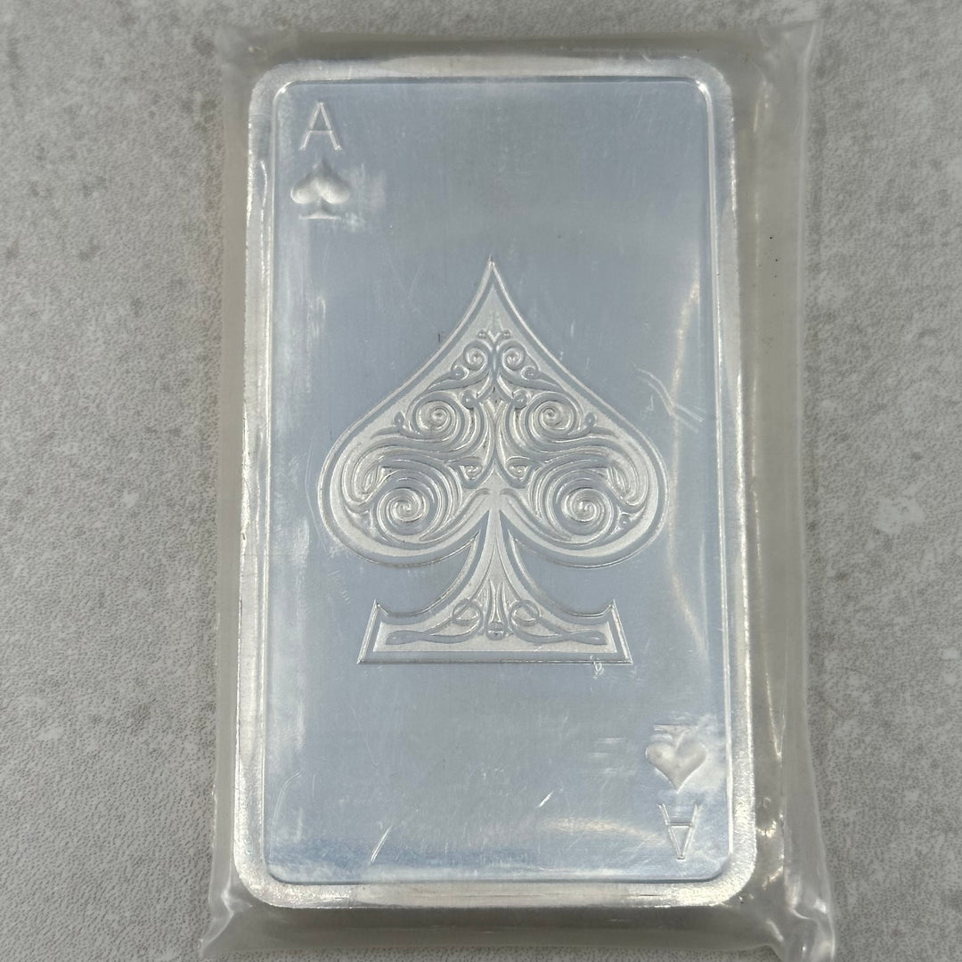 10oz .999Ag Apmex Ace of Spades Barre