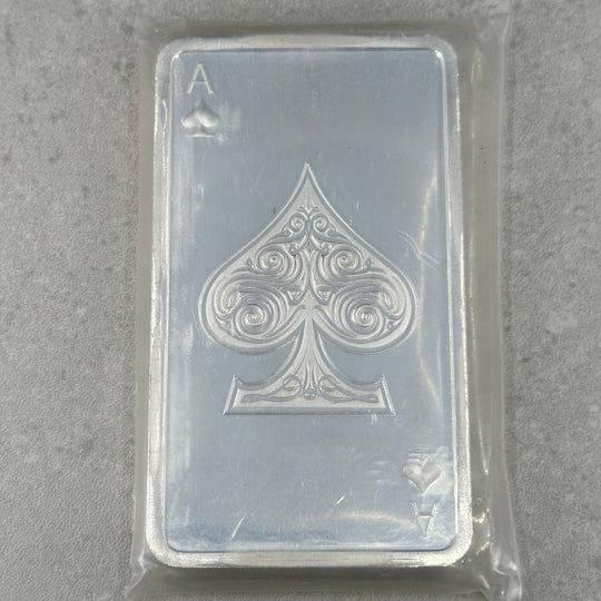 10oz .999Ag Apmex Ace of Spades Barre