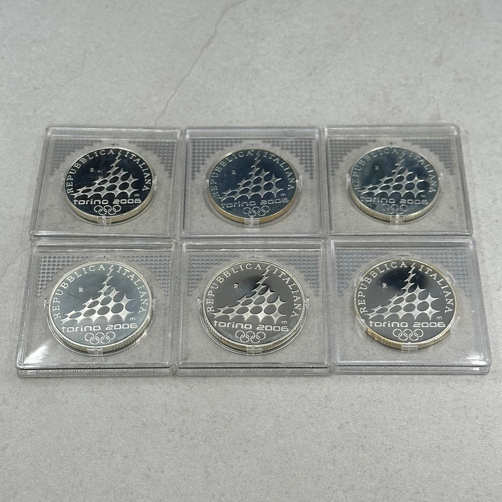 108g .925Ag(SPOT)commemorative coins Torino 2006 Italia 5€/10€