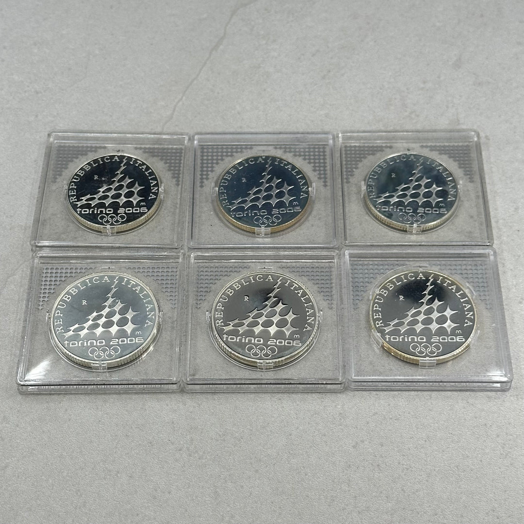 108g .925Ag(SPOT)commemorative coins Torino 2006 Italia 5€/10€
