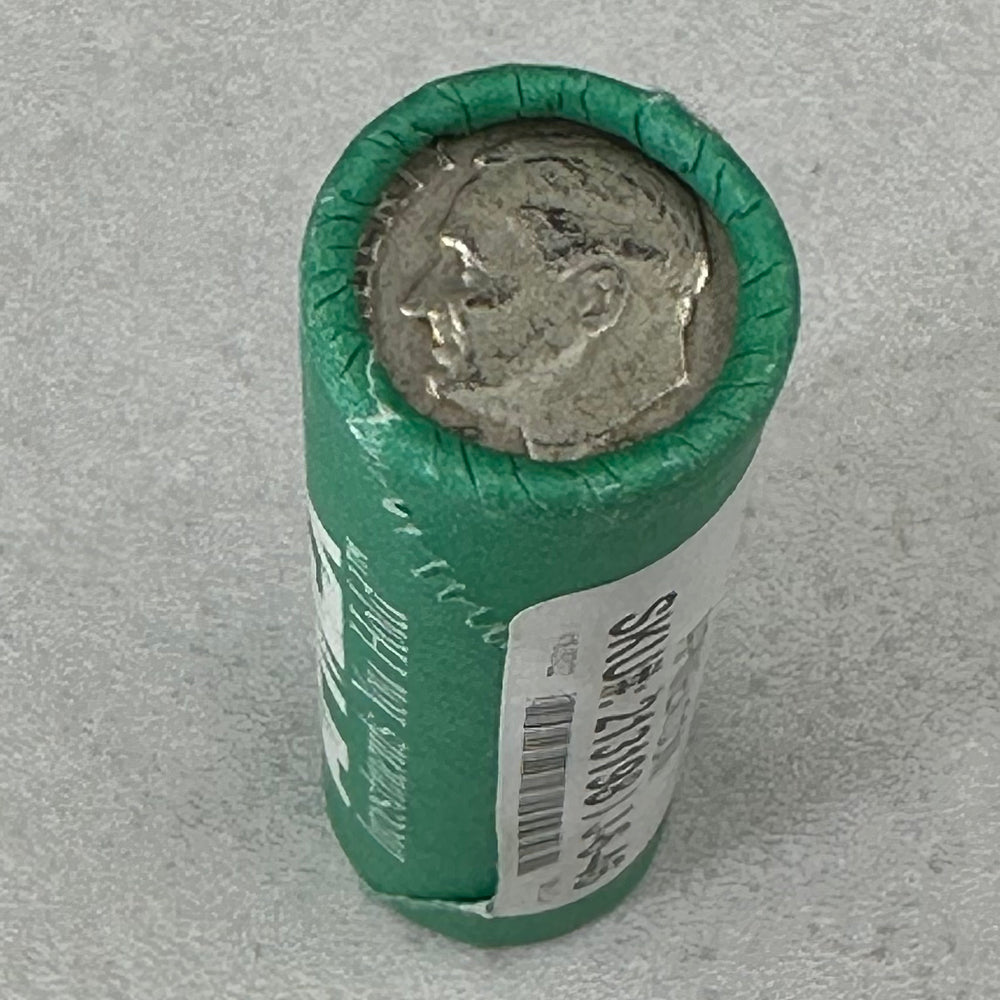 113,4g .900Ag 50STK.Roosevelt Dimes i tube