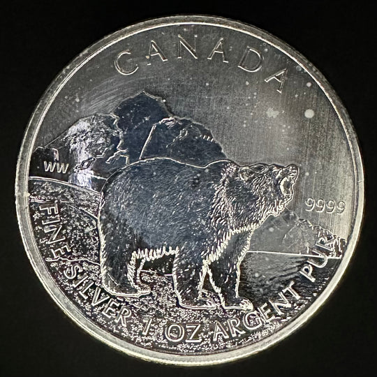 1oz .999Ag 5Dollar Canada 2011 Polar Bear