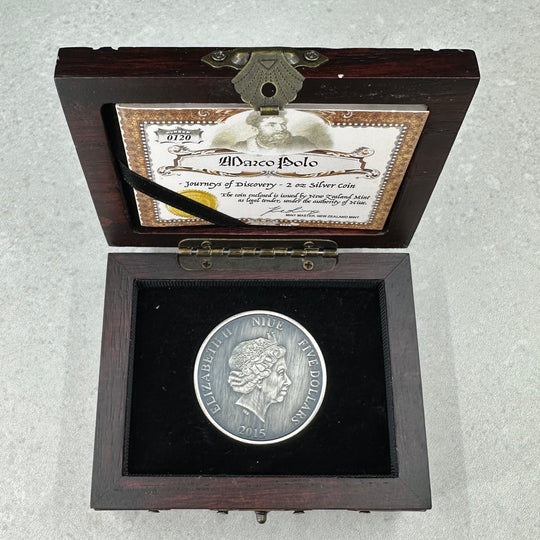 2oz .999Ag $5 Niue 2015 i skrin