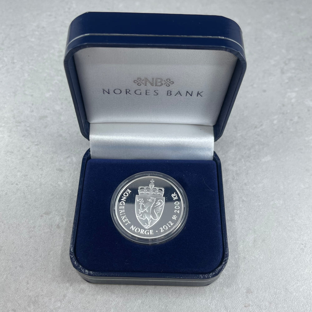 15,55g .999Ag(Netweight)(SPOT)200kr Norge 2012 Kongeparet 75år