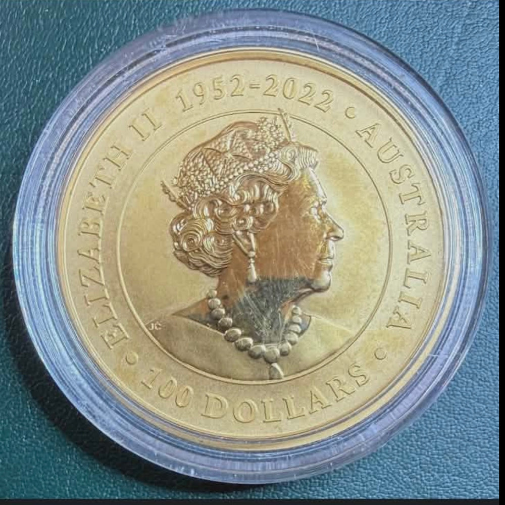 1oz .999Au 100 Dollar Australian Kangaroo 2022