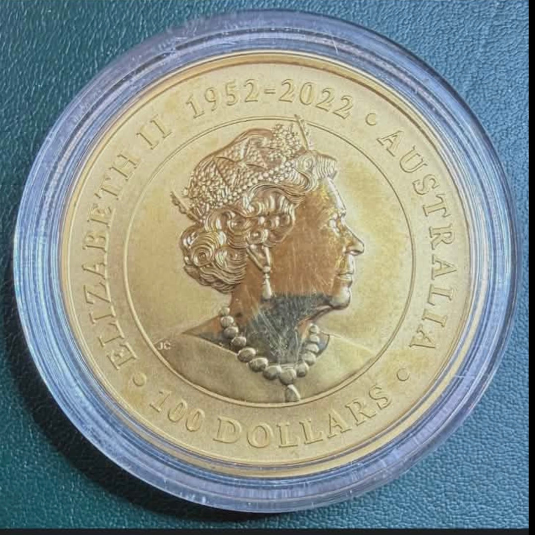 1oz .999Au 100 Dollar Australian Kangaroo 2022