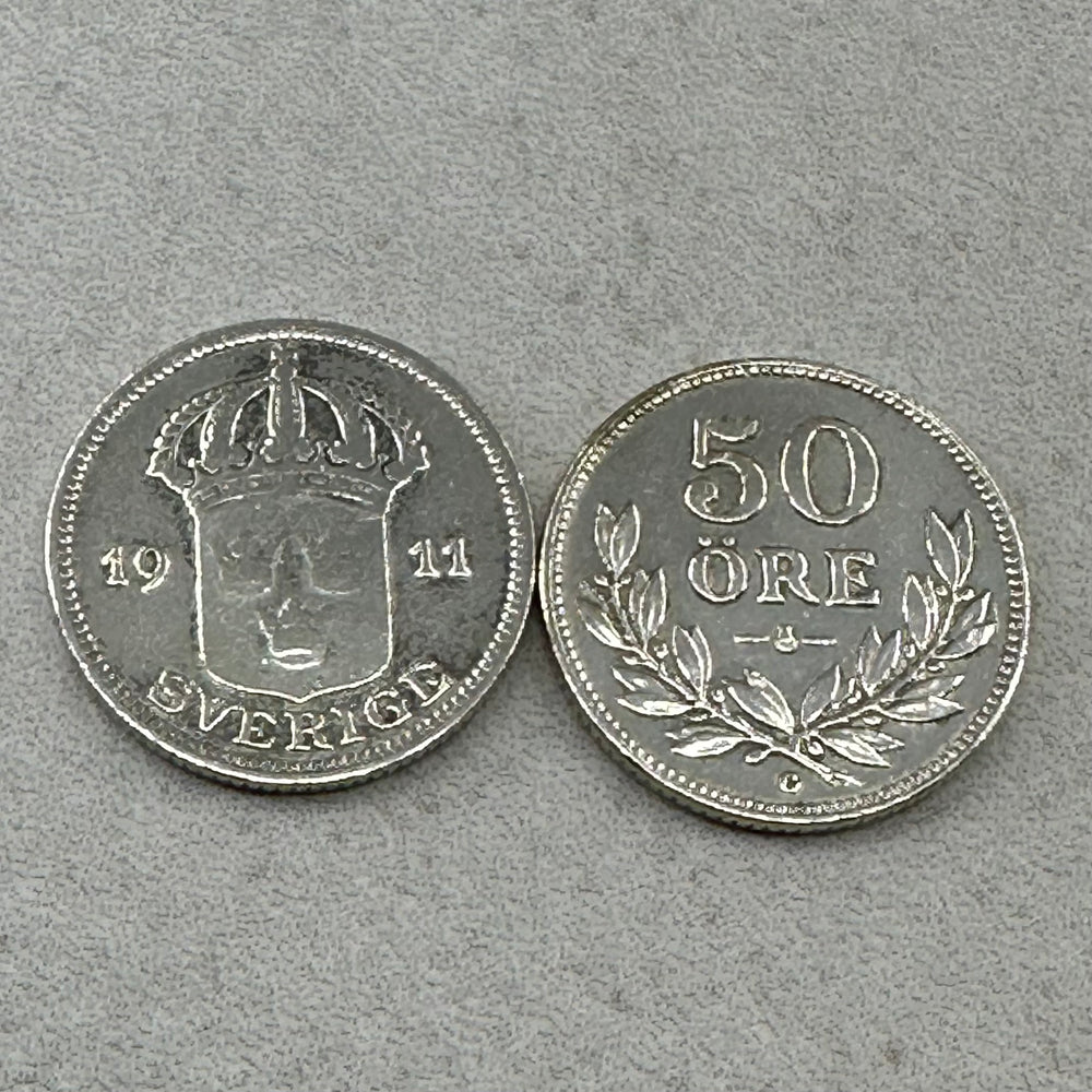 90g .999Ag (SPOT) 30STK 50Øre Sverige 1911-1939