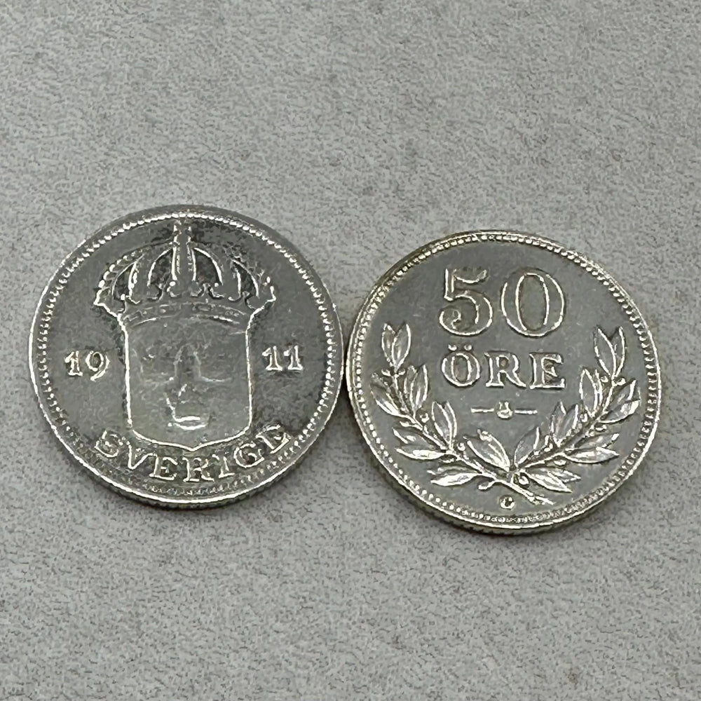 90g .999Ag (SPOT) 30STK 50Øre Sverige 1911-1939