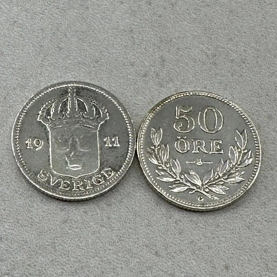 90g .999Ag (SPOT) 30STK 50Øre Sverige 1911-1939
