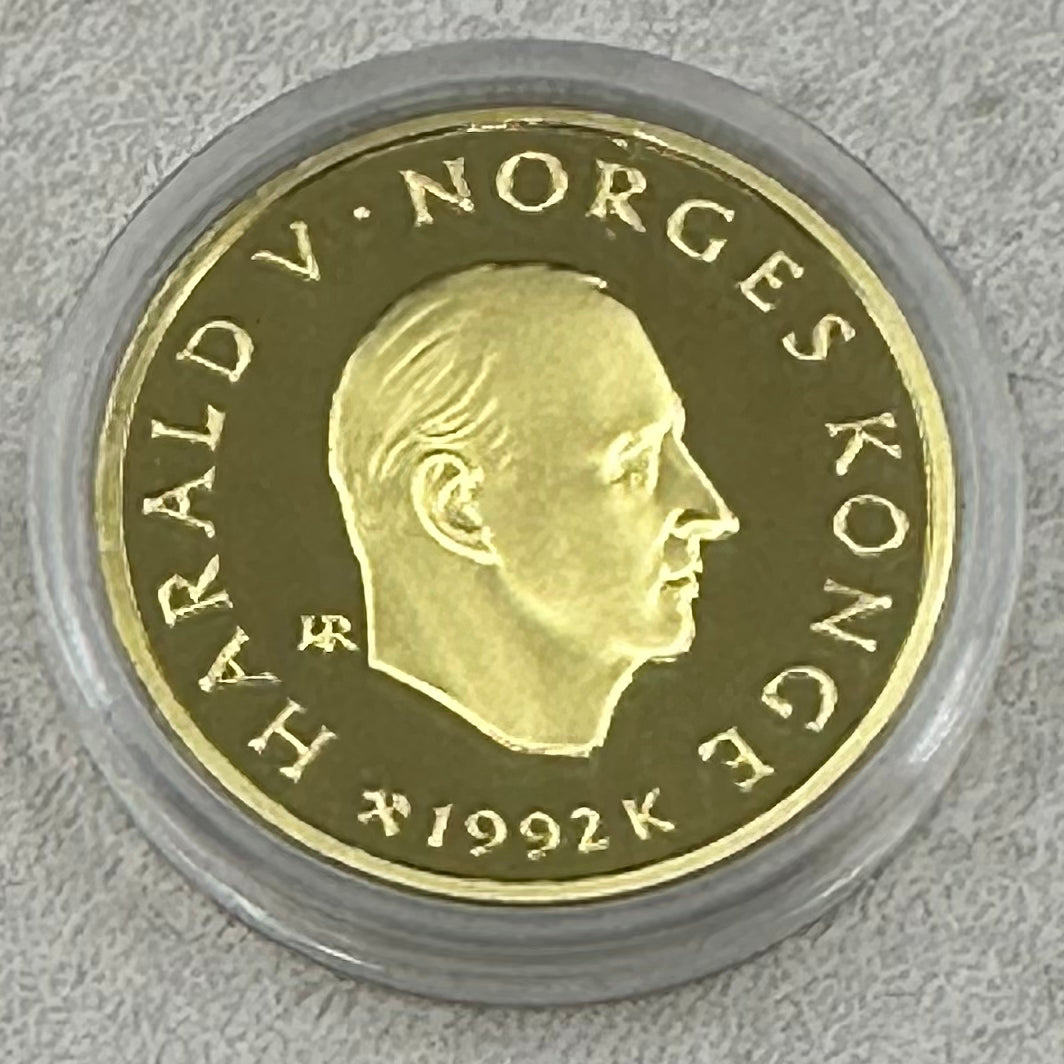 16,96g .917Au 1500kr Norge 1992 Lillehammer OL