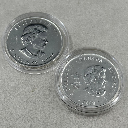 2oz .999Ag 5Dollar Canada 2008/09 Vancouver 2010