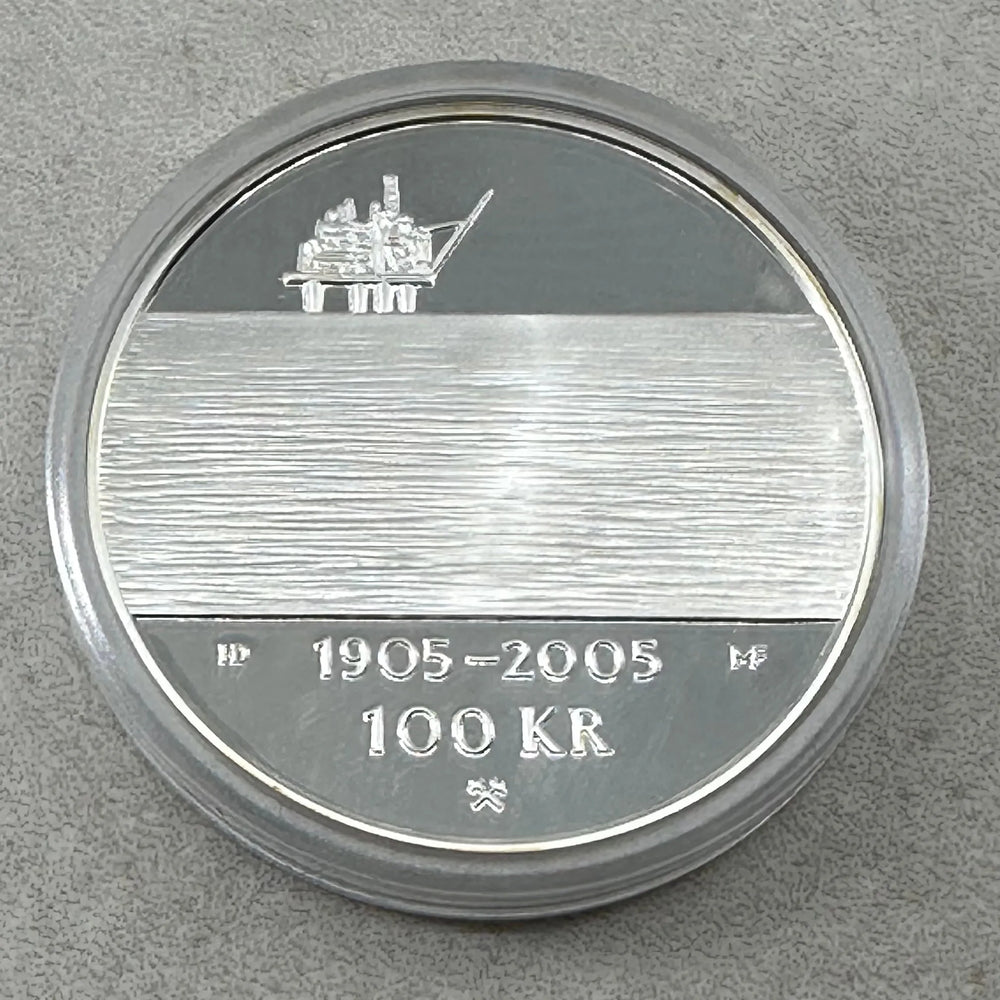 33,8g .925Ag (SPOT) 100Kr 2004 Norge Unionsoppløsningen i eske