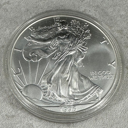 1oz .999Ag Silver Eagle 1996 i kapsel