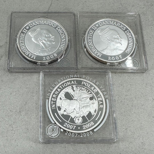 82,2g .999Ag (SPOT) commemorative coins polar year 2007/2008