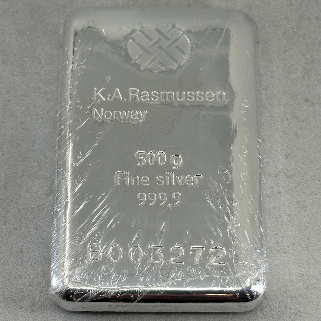 500g .999Ag KAR Barre