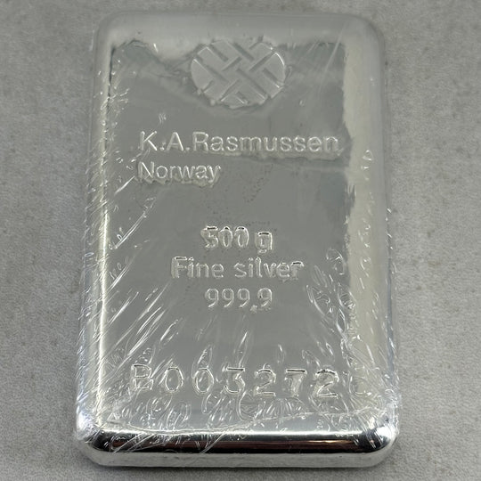 500g .999Ag KAR Barre