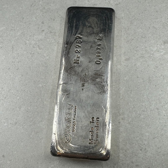 997g .999Ag Boliden Barre