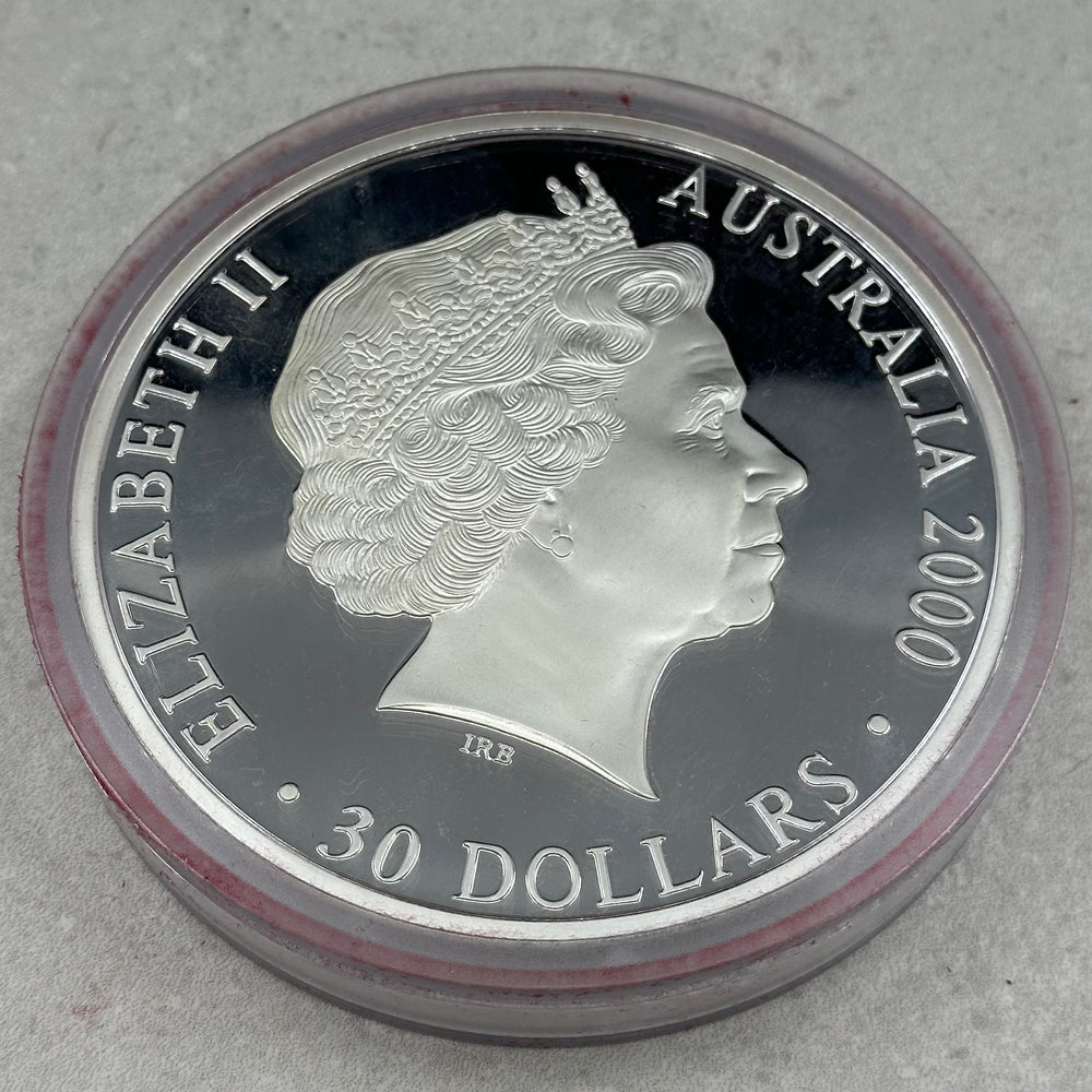 1Kg .999Ag Sydney Olympics 2000 30 Dollar Australia i skrin